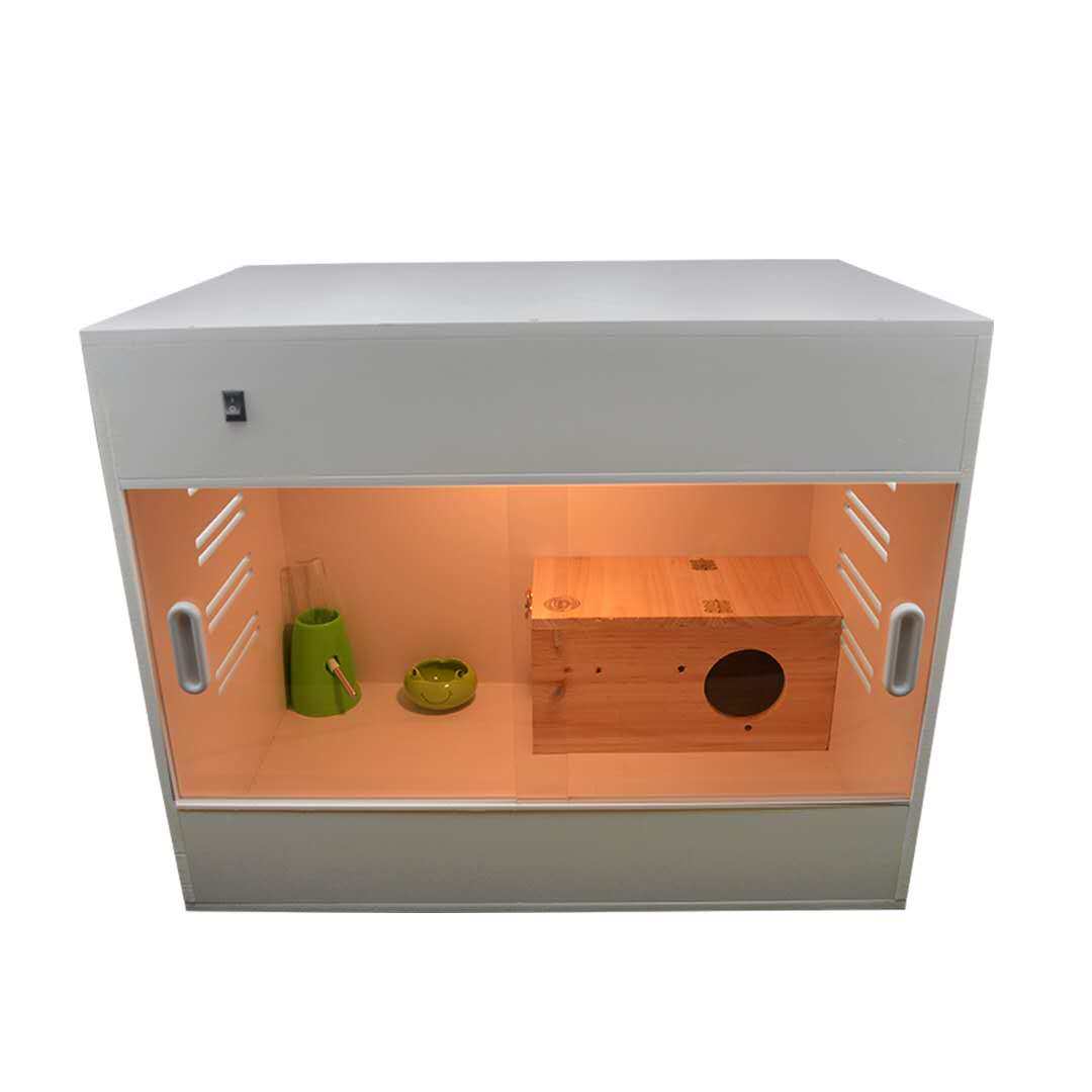 仓鼠迷你刺猬蜜袋专用豪华饲养箱木箱子保温笼子