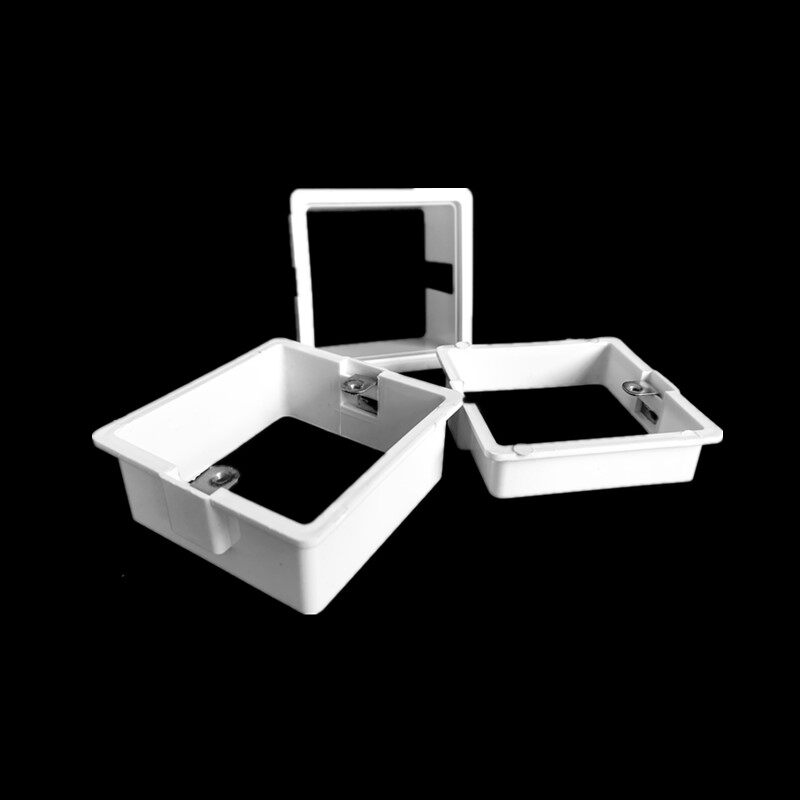 pvc 86型2/3/4cm拼装增高圈 万能多用线盒套盒 加高圈 阻燃底盒