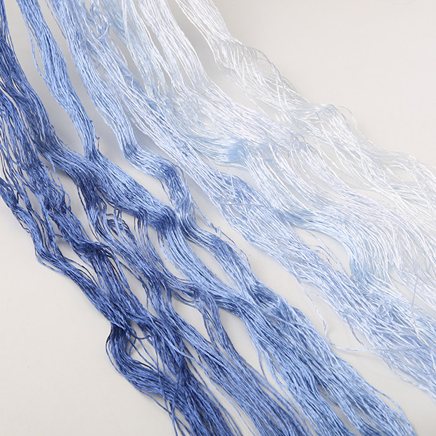 丝线8色渐变缠花蚕丝绒线手工自制古风发饰线