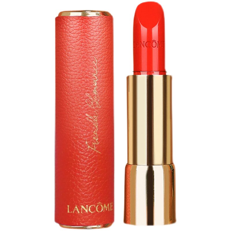 现货lancome兰蔻2021七夕限量皮革哑光唇膏口红唇膏
