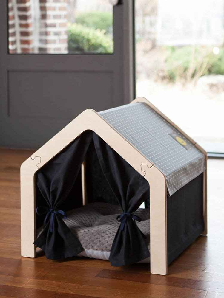 宠物habenaspa帐篷手工手工制制作桦树创意韩国狗窝