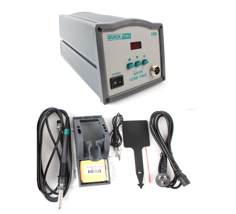 quick快克205h大功率150w高频焊台智能无铅维修焊台