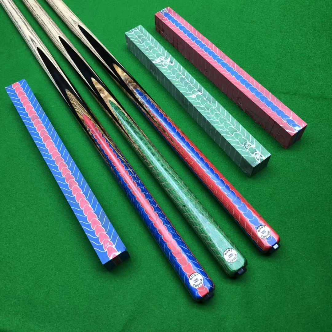 定制hunt手工台球球杆款式欣赏参考黑曼巴蛇纹台球杆
