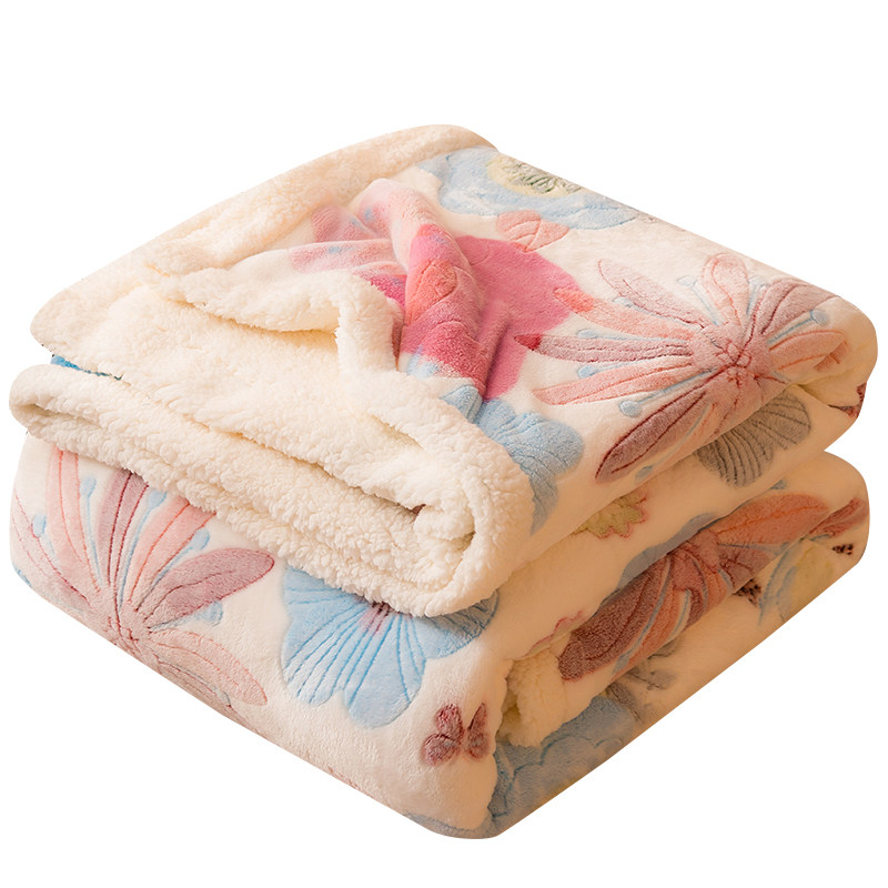 羊羔绒毛毛毯被子冬季加厚珊瑚瑚绒盖毯春秋休闲毯