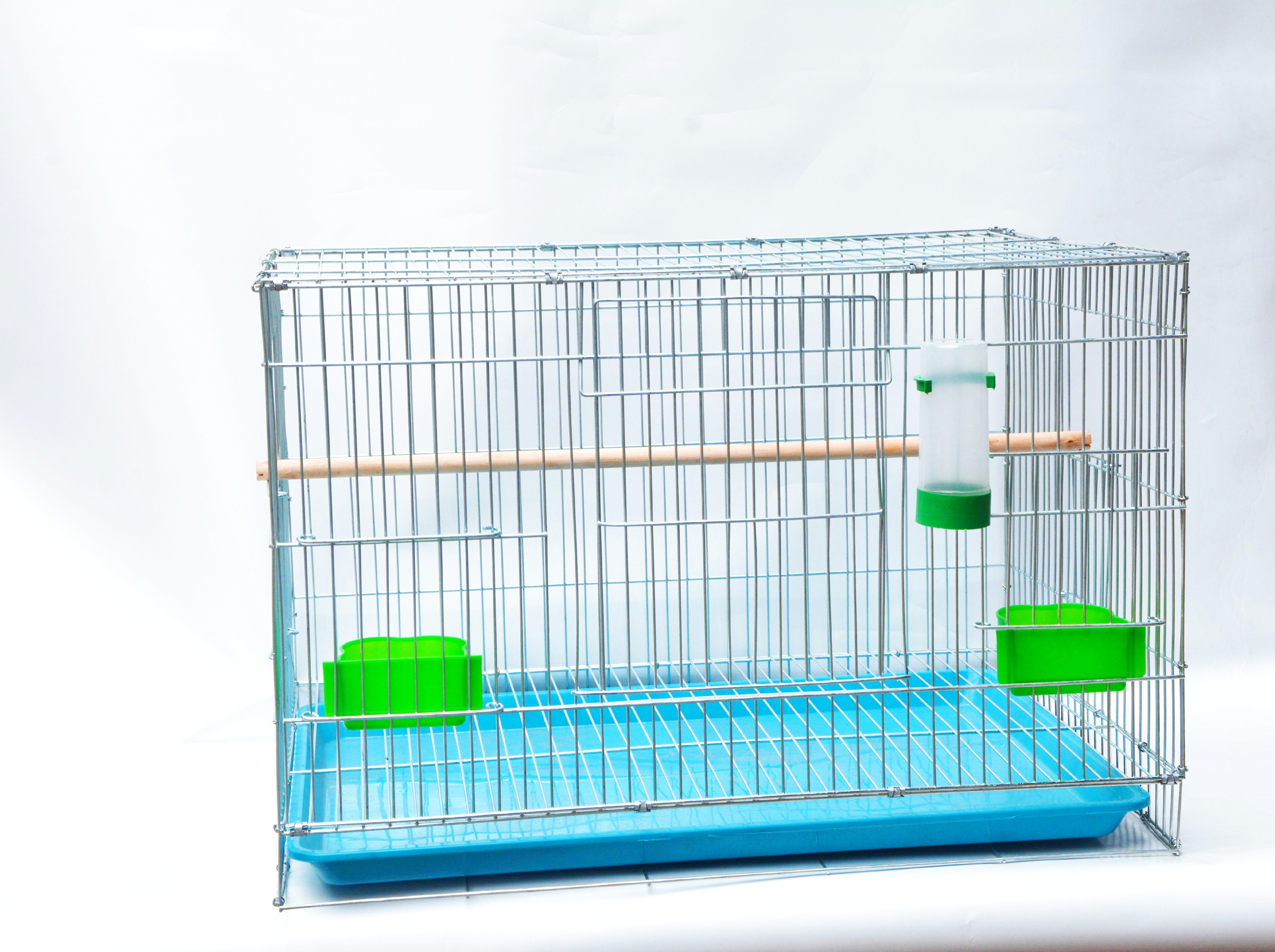 鸟笼鹦鹉中大型镀锌虎皮牡丹加粗繁殖笼子曝气鸟笼