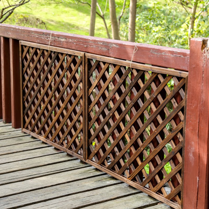 防腐网格围栏木栅栏篱笆花架实木户外格栅阳台墙面装饰爬藤架隔断