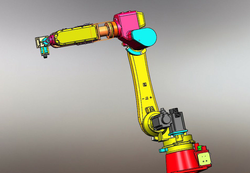 机械多套工业机器人机械手模型solidworks3d设计图设计素材