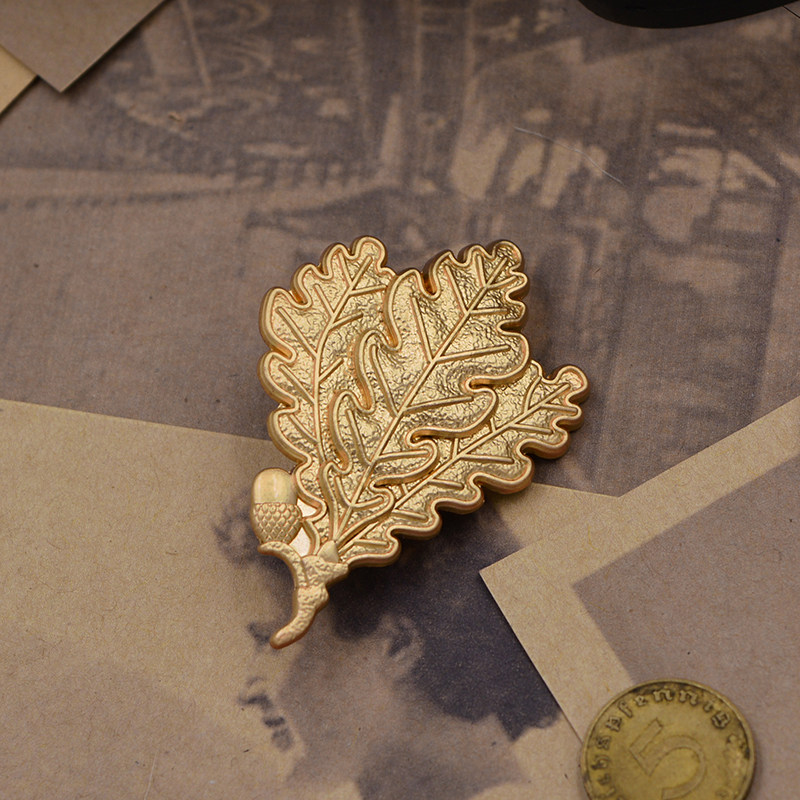 户外饰品品德米山山地雪绒花狙击手橡树树叶胸针勋章