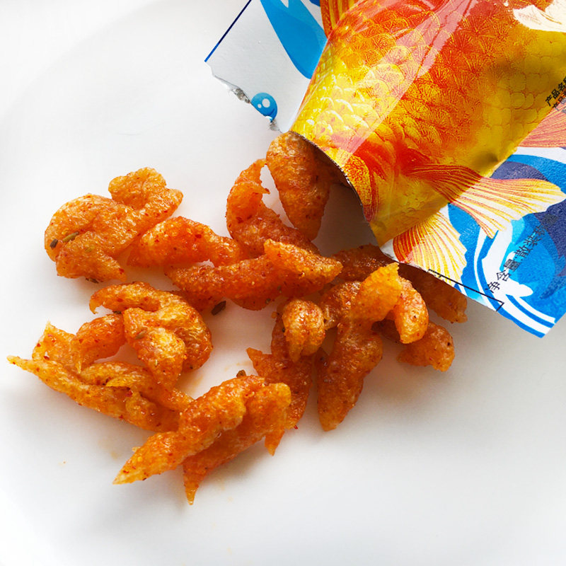 辣条网红鱼酷素食面筋调味面制食品鱼形好吃面筋制品