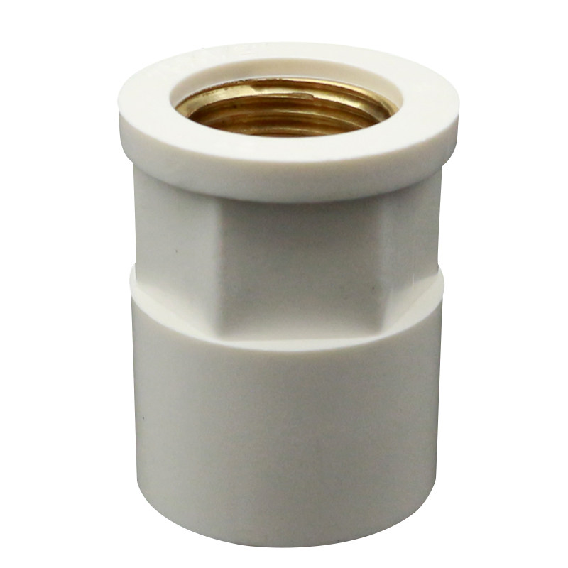 给水pvc水管铜内丝接头202532直通管件内牙直接供水给水