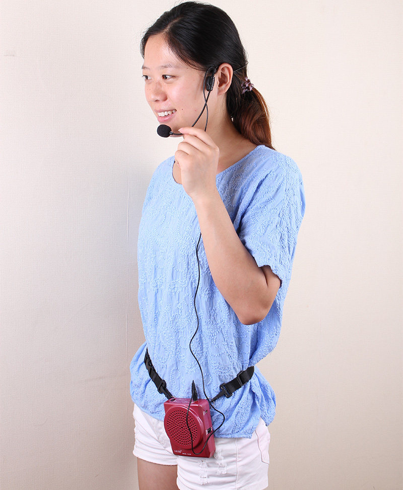 aker/爱课mr2100老师导游教学扩音器教师专用大功率腰挂有线喇叭