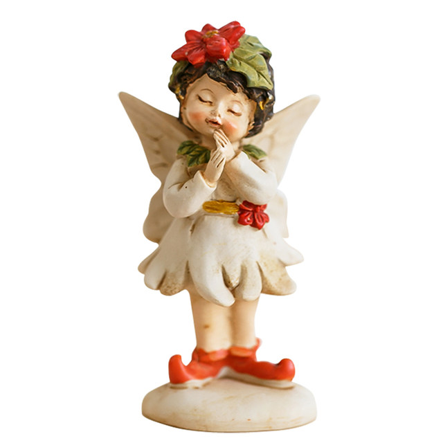 Country courtyard gardening home decoration super cute cartoon cute flower fairy angel small baubles elf decorations Country courtyard gardening home decoration super cute cartoon cute flower fairy angel small baubles elf decorations