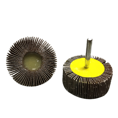 带柄百叶轮磨头打磨轮砂纸圈16-80mm不锈钢金属木工抛光轮砂布轮