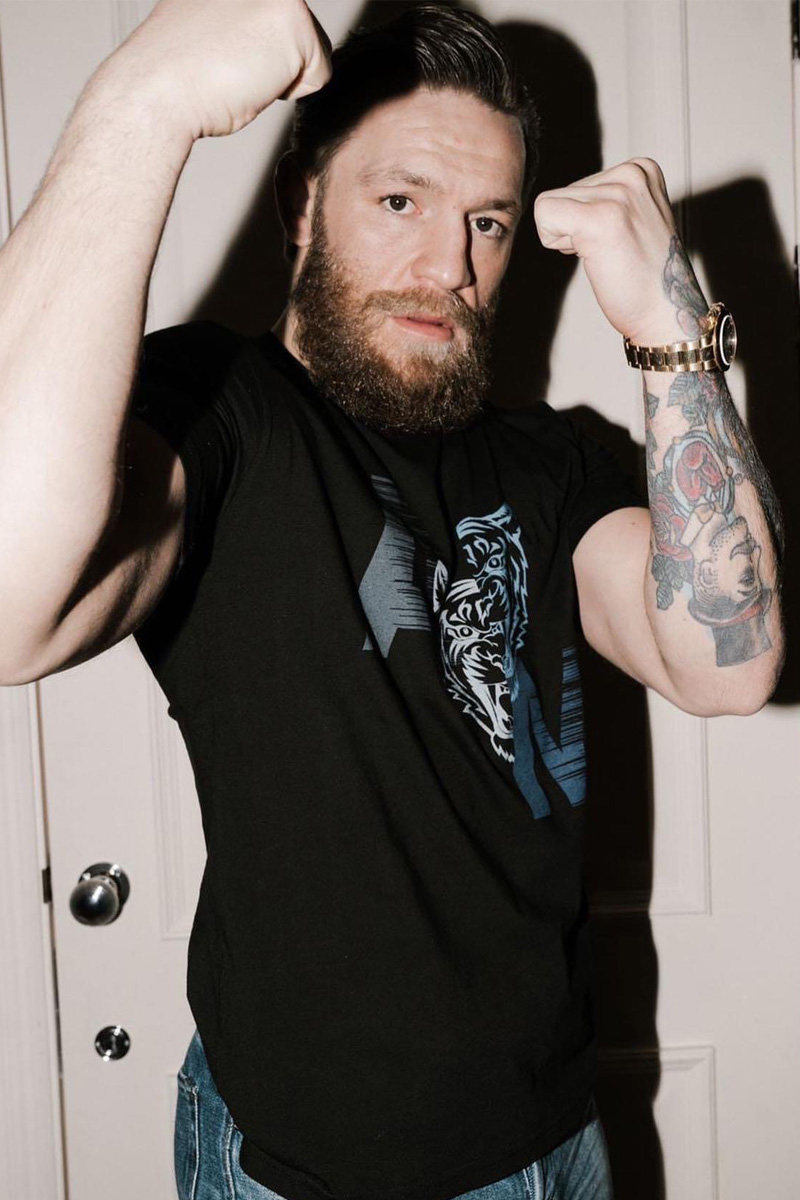 格斗ufc搏击嘴炮康纳麦格雷健身同款短袖mmat恤