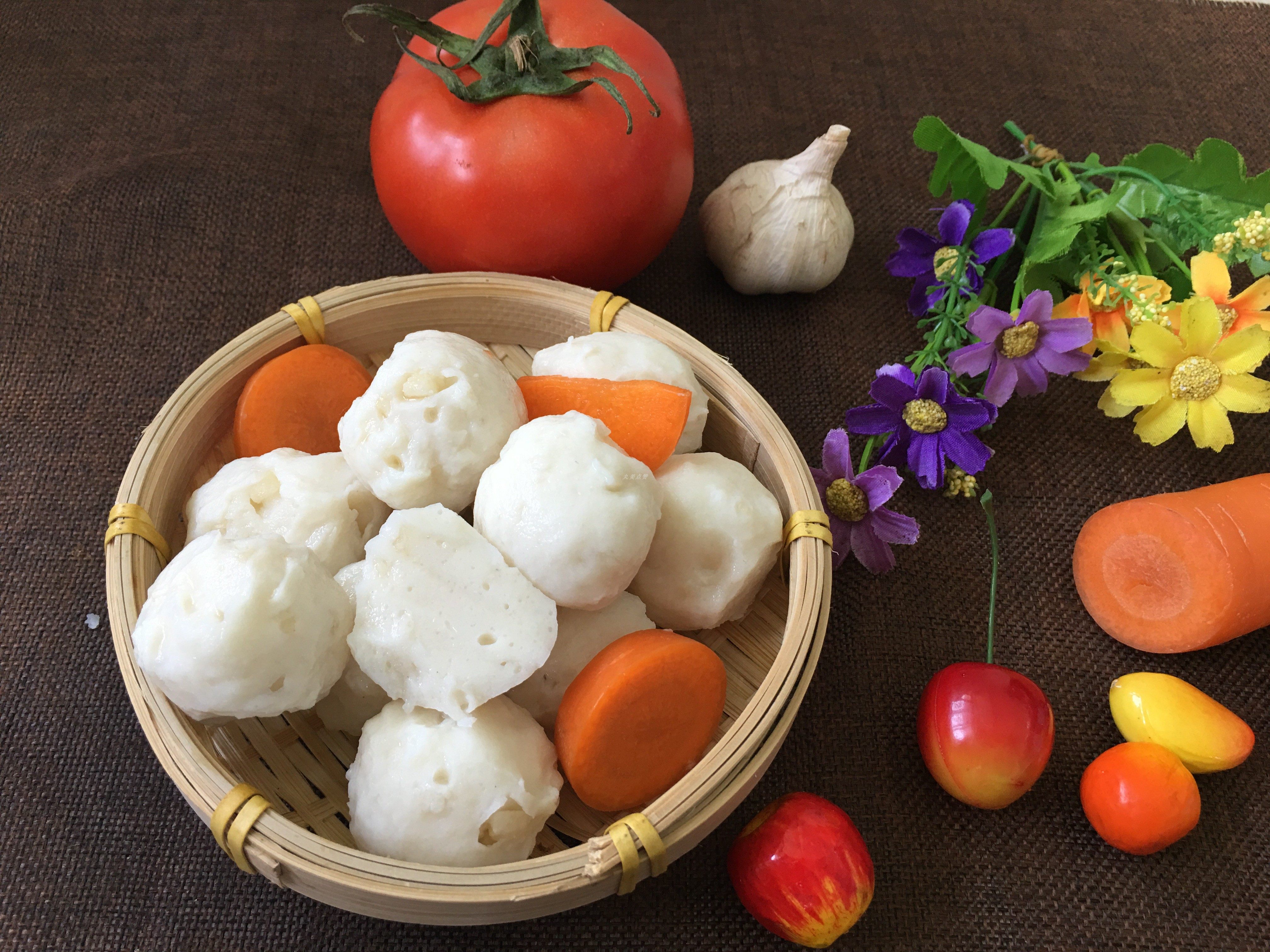 潮汕墨鱼鱼丸汕头手工墨斗火锅私房菜食花枝墨鱼丸