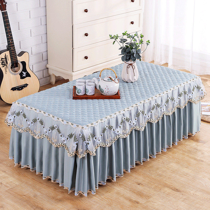 蕾丝布艺茶几罩套全包桌布防尘罩盖盖布现代简约桌布