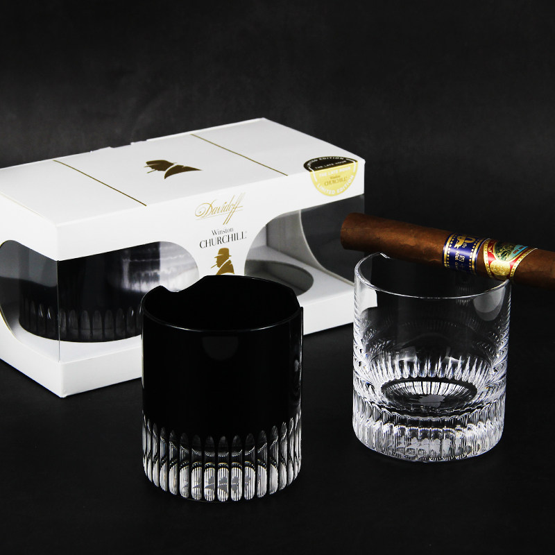 包邮原装davidoff大卫杜夫水晶玻璃酒杯温斯顿丘吉尔雪茄酒杯