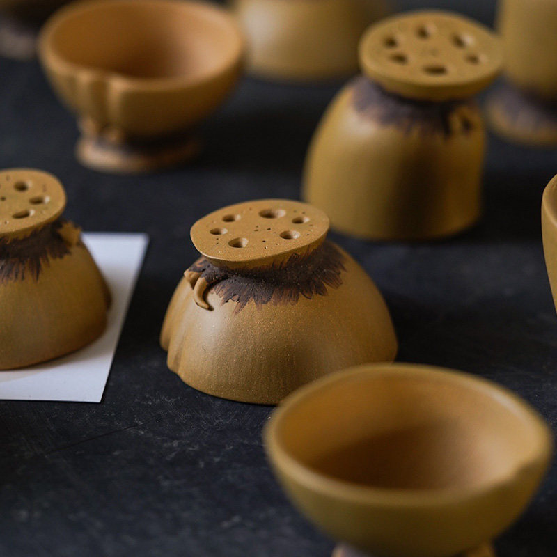 宜兴紫砂个人品茗居家茶具紫砂杯全手工主人仿生茶杯