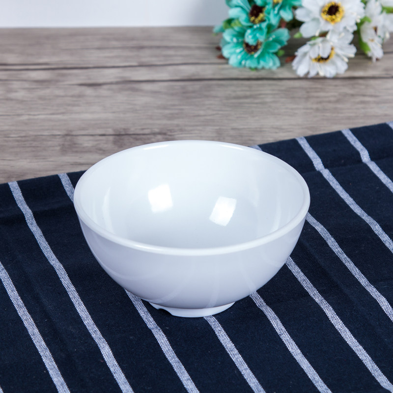 a5白色加厚小碗密胺碗瓷碗塑料碗儿儿童碗餐碗碗