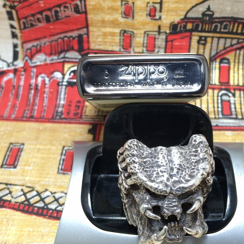 原装正版1992年全新午夜精雕白雅士雅士一帆风顺打火机zippo