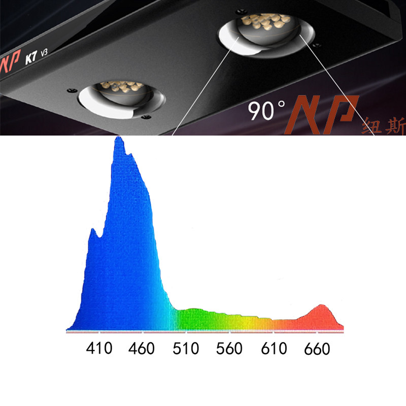 纽斯k7三代v3led全光光谱水族箱鱼缸海缸灯照明器材