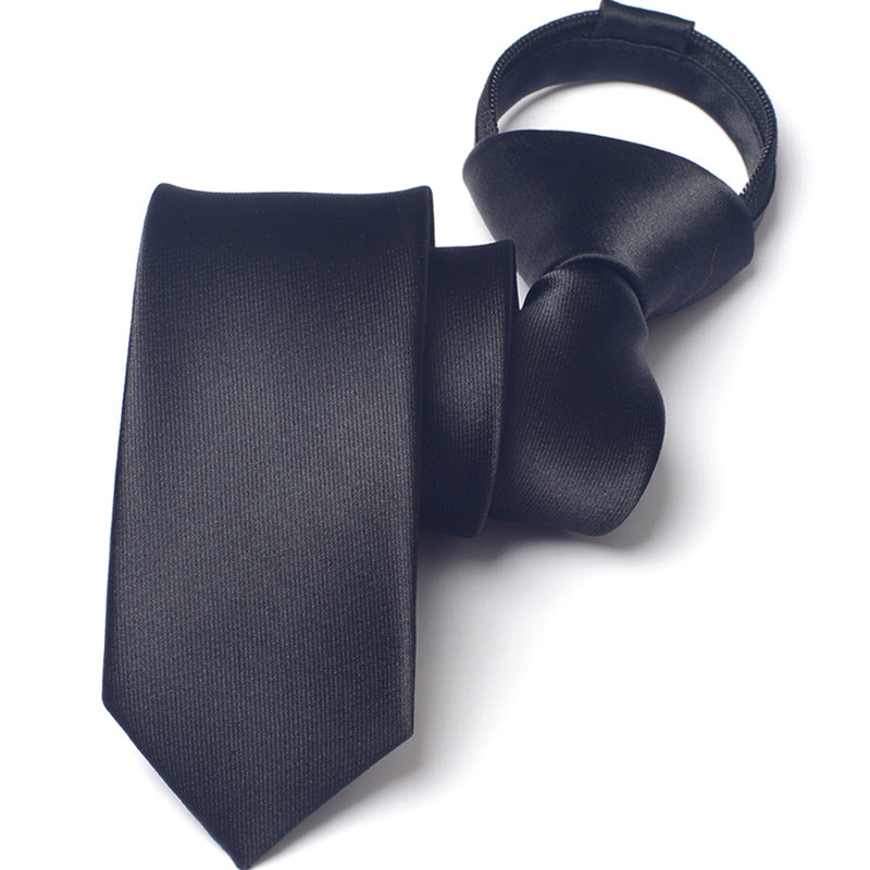 romguest懒人韩版男女5cm拉链领带英伦休闲结婚领带