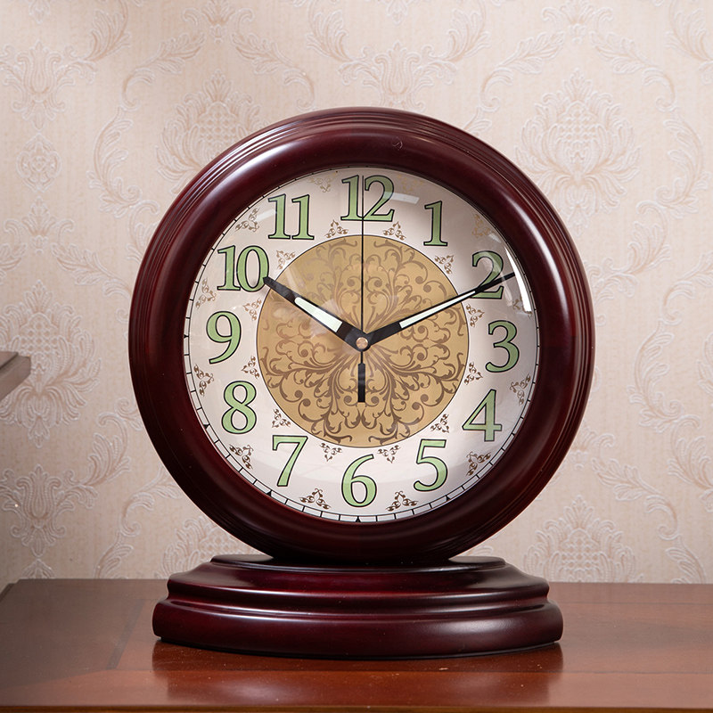 欧式实木钟表美式座钟台钟客厅静音台钟