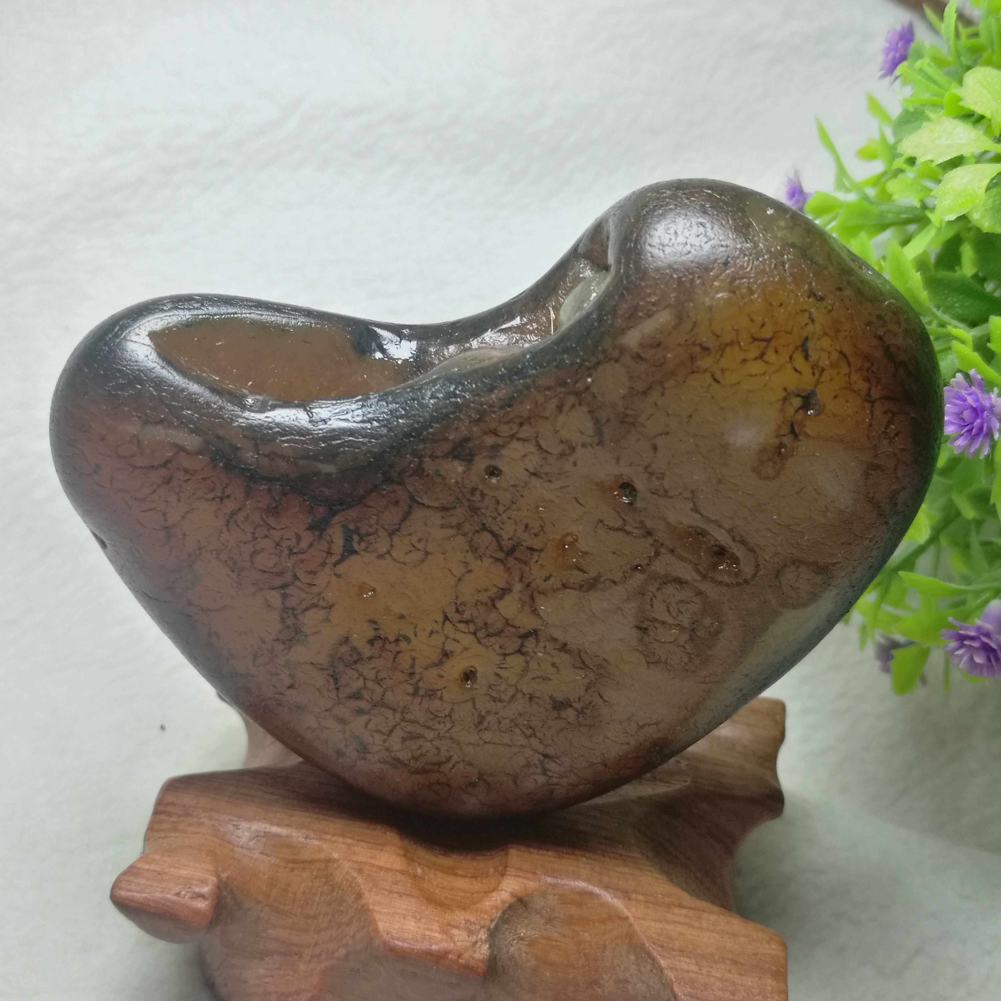 马料爱心满满天然玛瑙原石摆件象形形石纯天然摆件