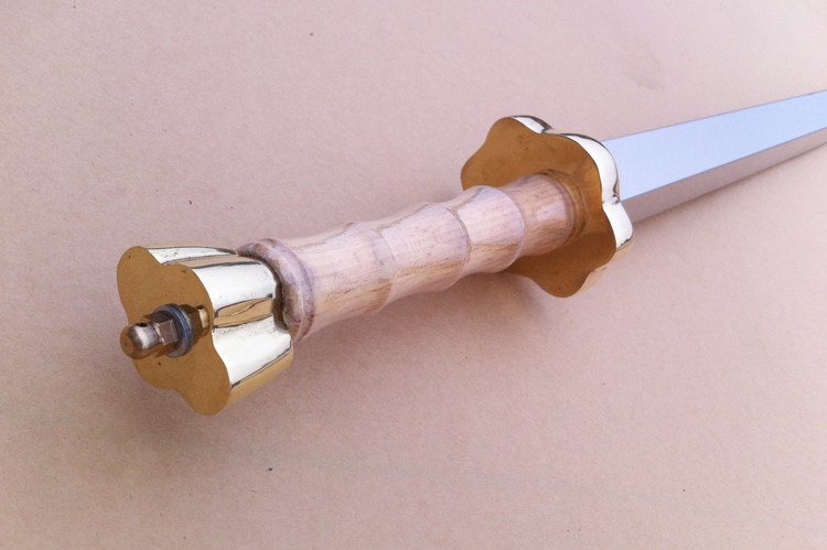 秦琼不锈钢双锏双鞭打神鞭十八般古冷兵器武术表演道具钢鞭未开刃