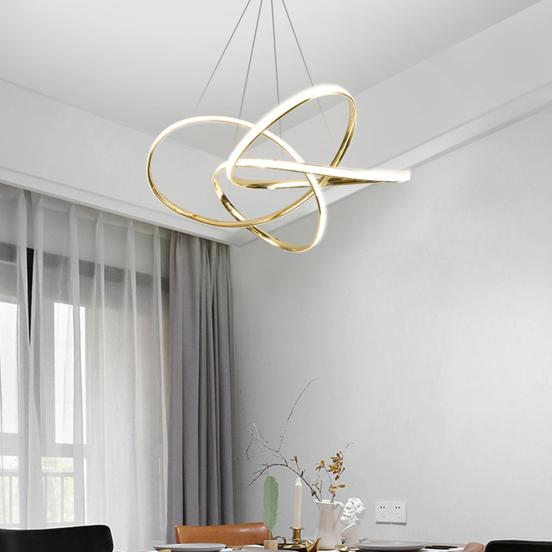 设计师餐厅吊灯意式简约卧室客厅艺术艺术线线条客厅吊灯