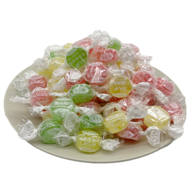 老北京银行水果糖老式儿时酒店火锅500克马大姐三色传统糖果
