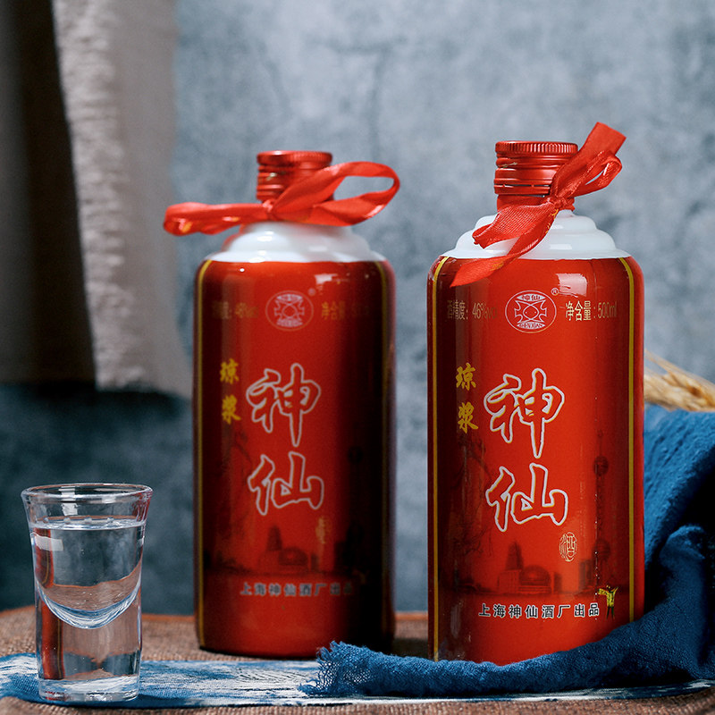 上海神仙大曲46度琼浆国产白酒上海特产12瓶整箱装正品江浙沪皖