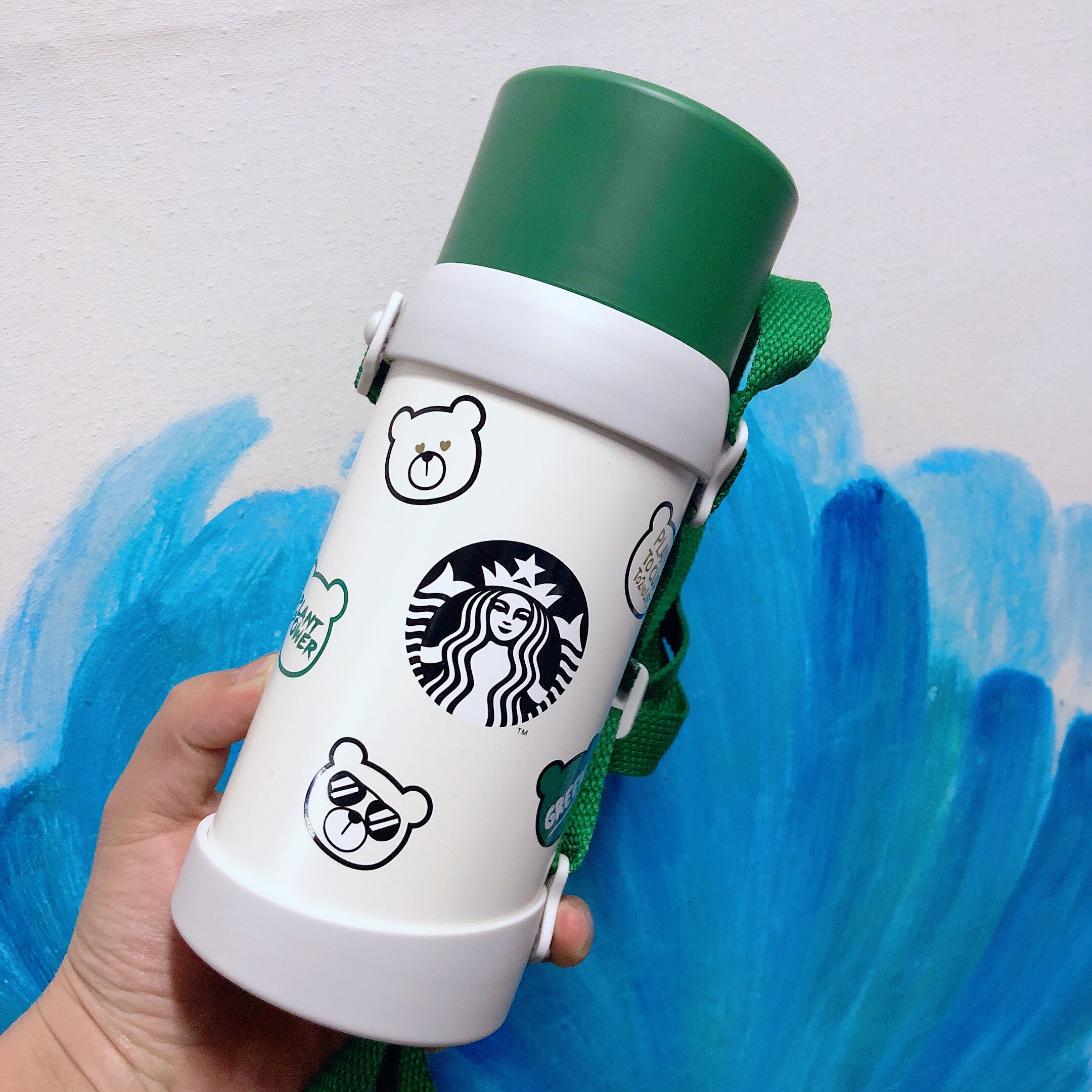 星巴克杯子2020年新款环保季熊熊熊熊可爱小熊不锈钢保温杯