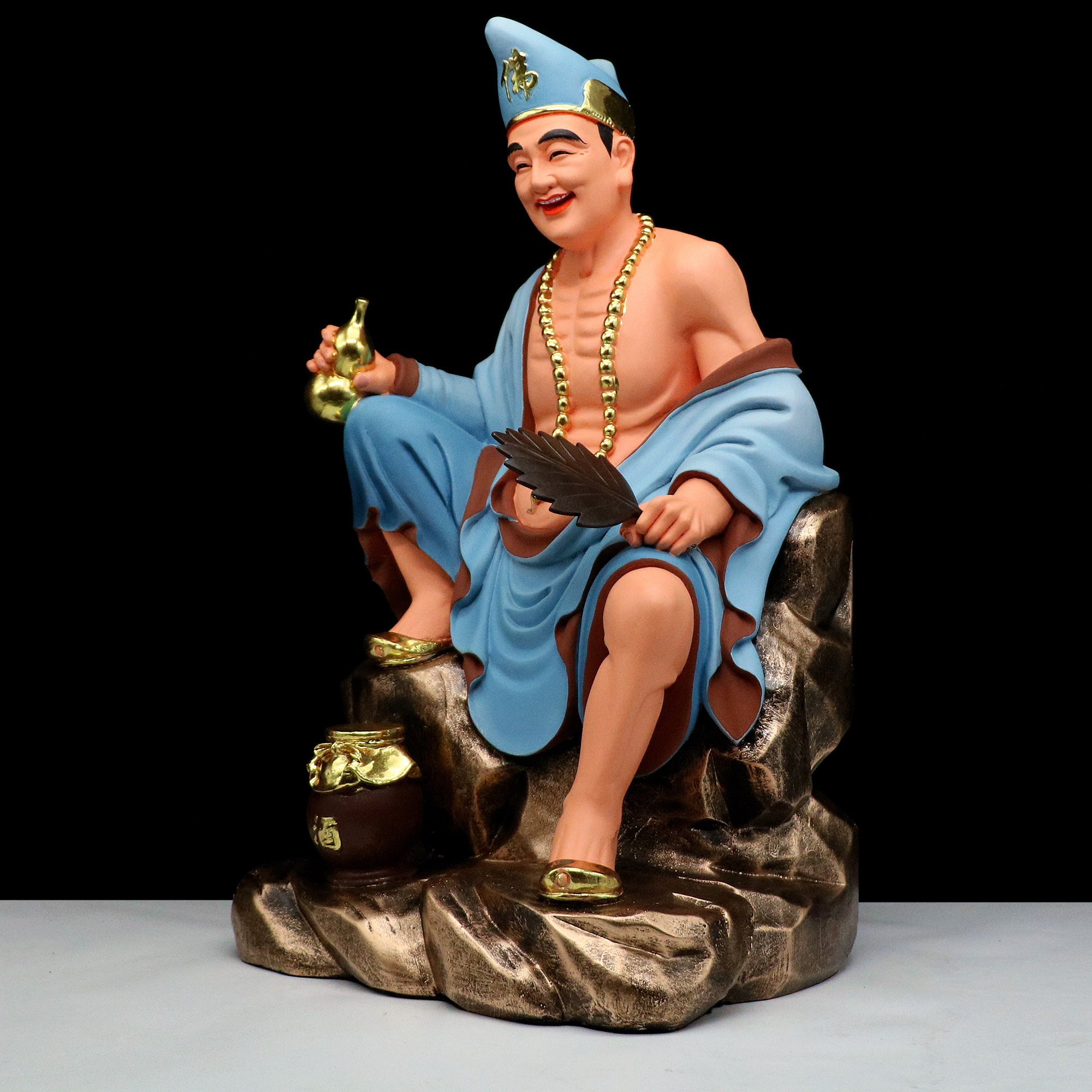 济公包邮树脂神像活佛菩萨道济降龙罗汉李修缘摆件