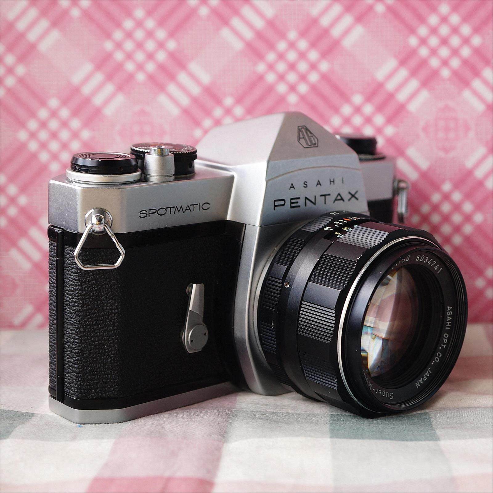 宾得pentaxsp金属胶片机械单反带太135胶片单反