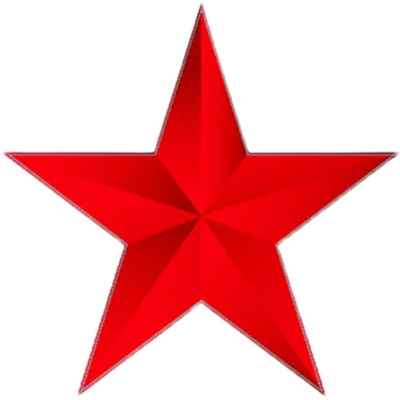 反光五角星红旗贴纸汽车车门划痕装饰遮挡遮盖汽车装饰贴