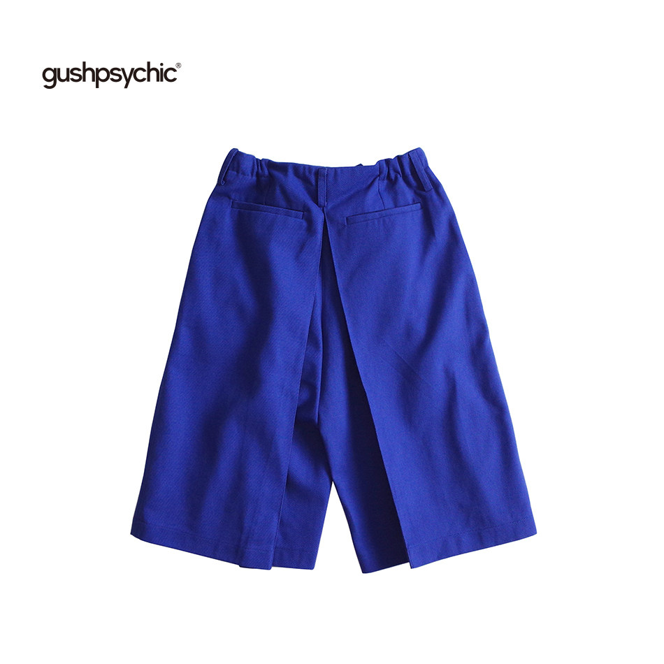 gushpsychicwrappedhakamashorts折叠设计短裤七分休闲裤