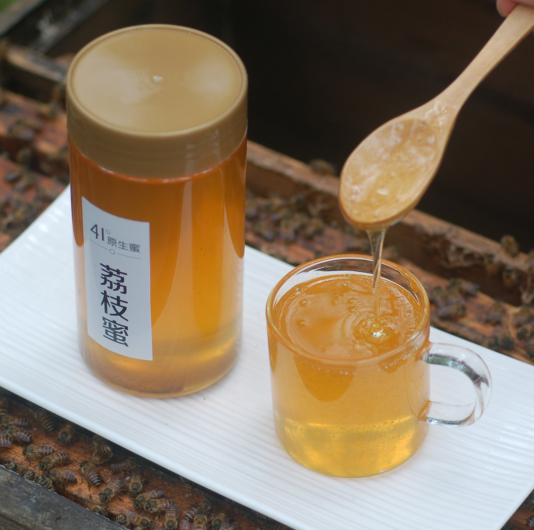 荔枝土蜂蜜广西农家自产野生蜂场直销500g无添加孕妇纯正天然原蜜