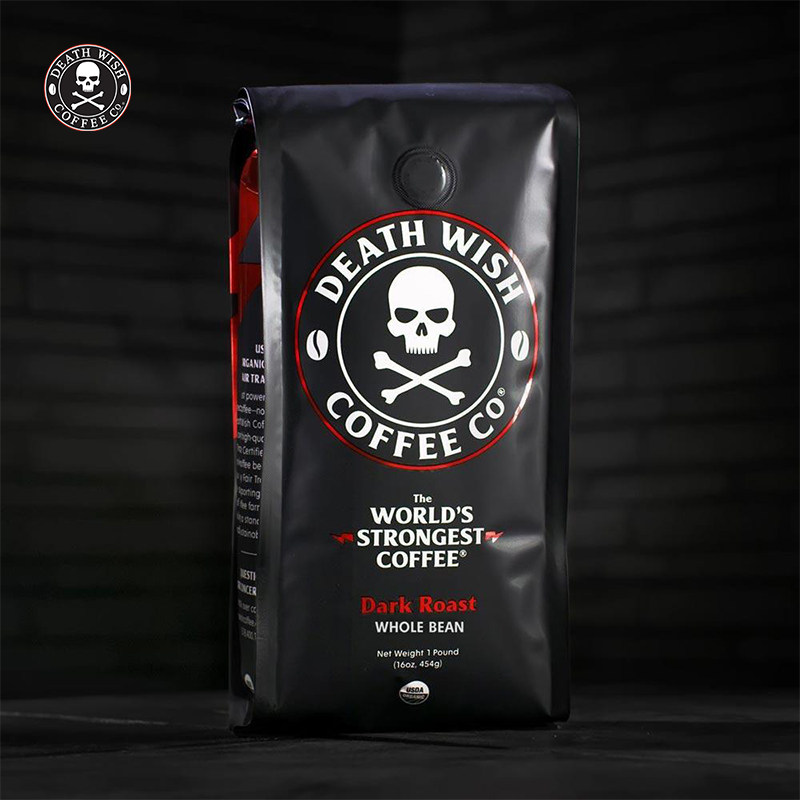 deathwish死亡之愿浓烈提神神高咖啡因低脂无糖咖啡豆