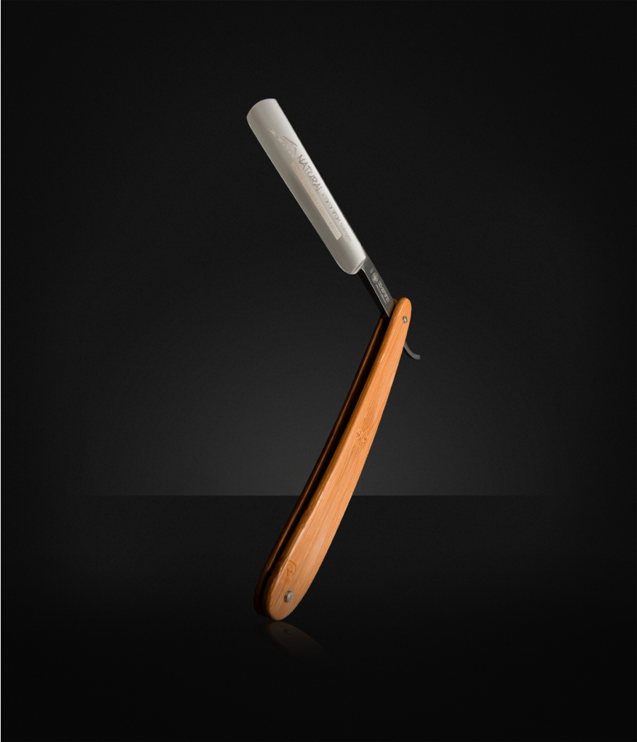 dovo德国杜沃natural深凹直刃老式剃须理发竹柄剃须刀