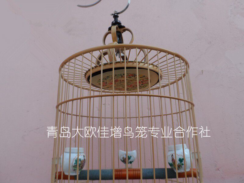 大欧鸟笼 竹制 抛光画眉笼 画眉圆笼 竹 鸟笼 鸟具 半成品鸟笼