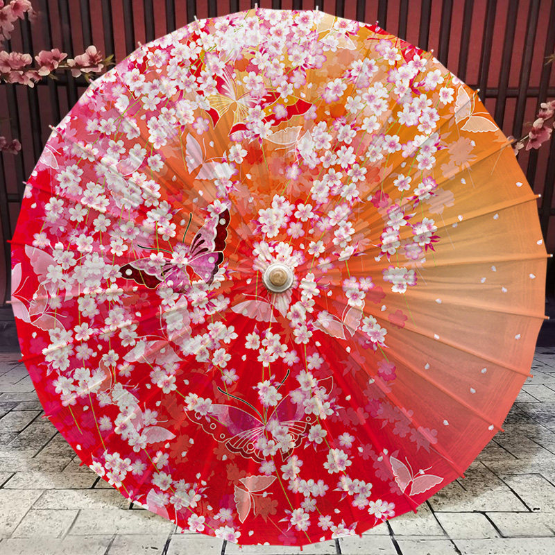 樱花油纸伞防雨防晒实用日式寿司料理火锅店吊顶装饰古风舞蹈