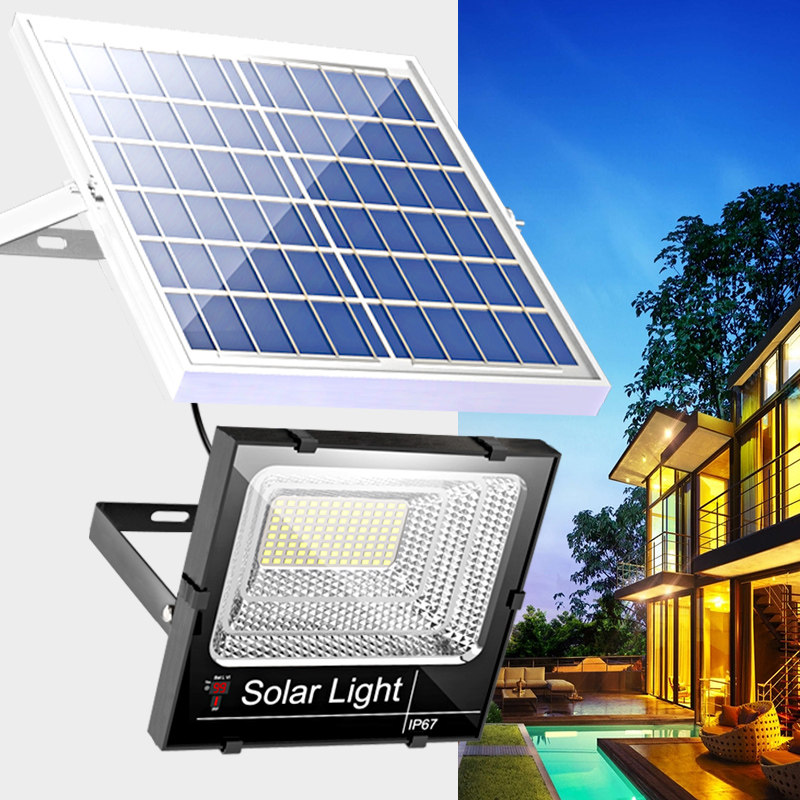 太阳能灯户外庭院灯新农村超亮大功率1000w室内防水家用照明路灯