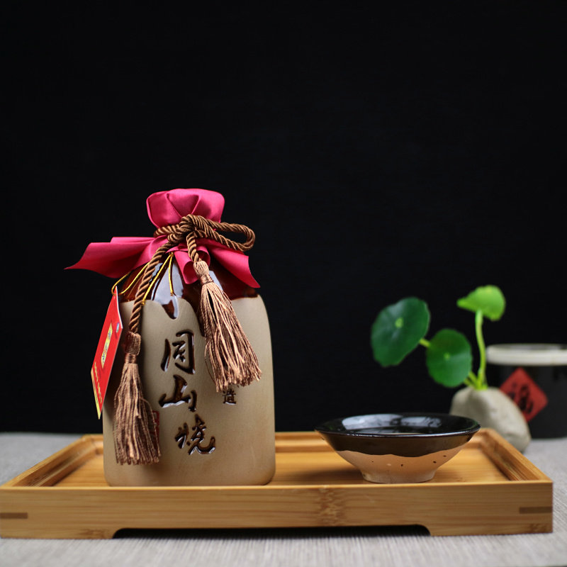 2年陈4瓶礼盒同山烧红高粱酒纯粮食酒自酿土烧酒原浆白酒诸暨特产