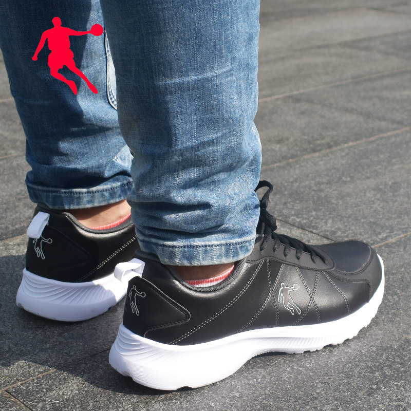 乔丹男鞋黑色秋季透气休闲休闲运动运动鞋复古成熟跑步鞋