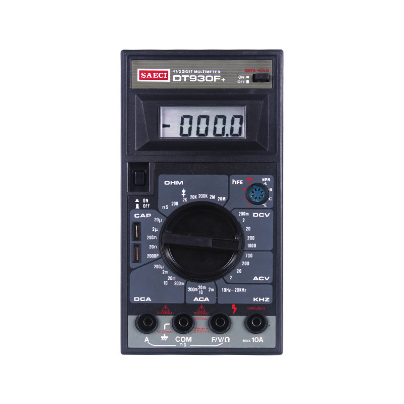 伊万直销dt930f全新多功能万用表数据保持电容三极管万用表