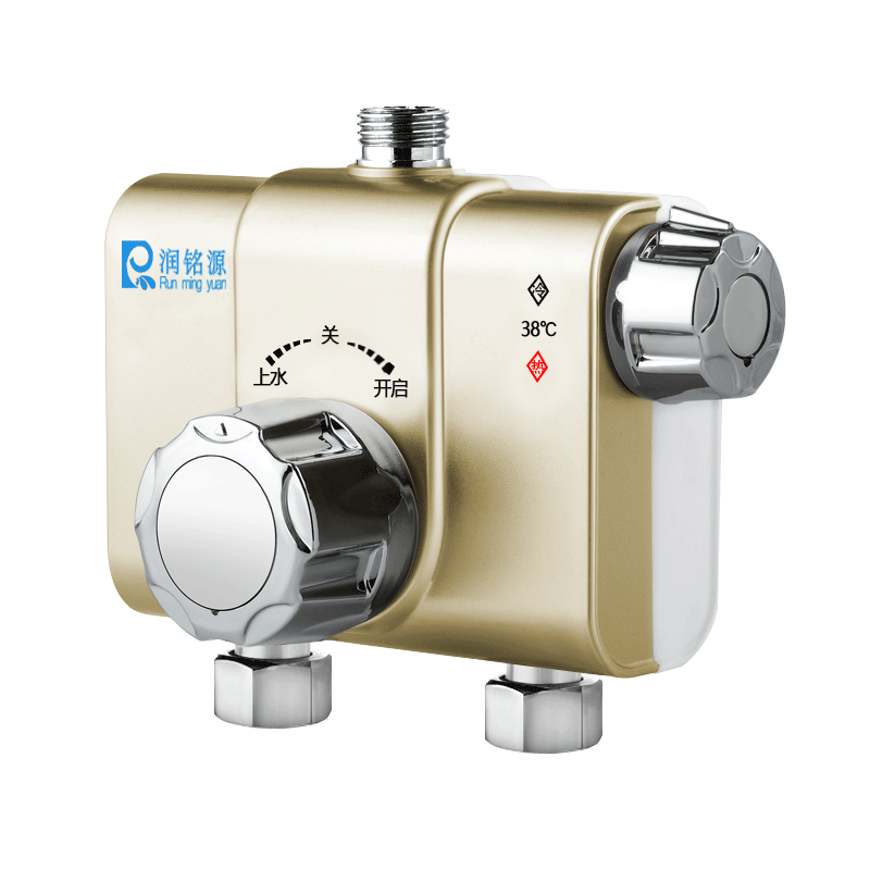 大流量恒温阀热水器混水阀自动调温阀智能恒温器太阳能混水阀