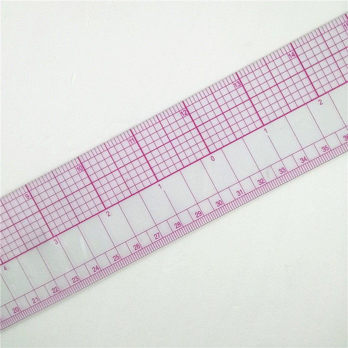b-97放码尺服装裁剪纸样打版制版工具60cm长多功能内置刻度