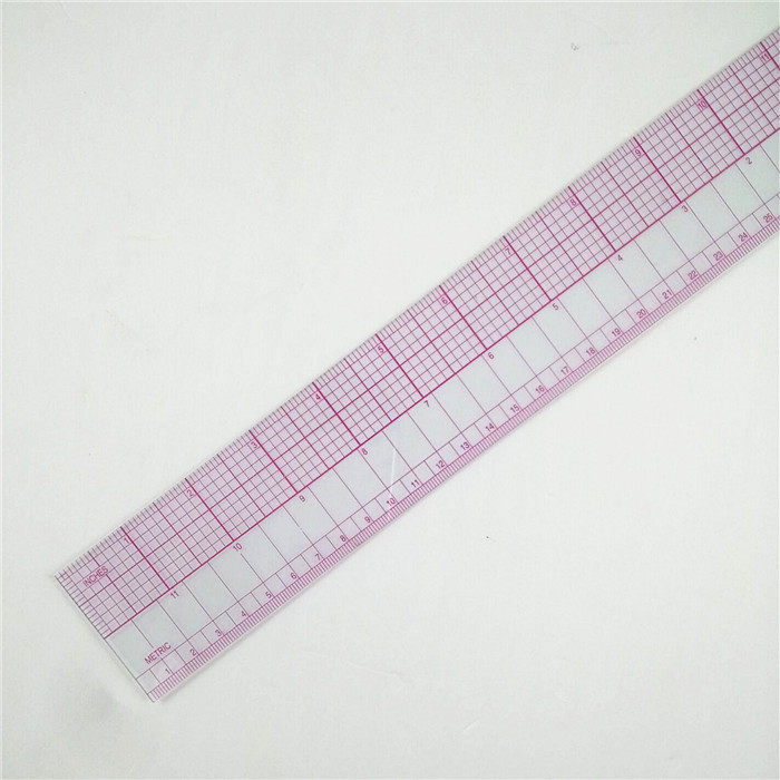b-97放码尺服装裁剪纸样打版制版工具60cm长多功能内置刻度