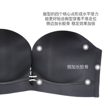 Dai Zhidi Glossy Glossy Seamless Push-up Bra No Wires Half Cup Sexy Back Bra Spring and Summer ສິນຄ້າໃຫມ່ M52878